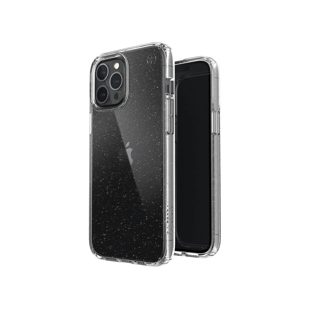 Hurtownia GSM - Etui Speck Presidio Perfect-Clear Glitter Apple iPhone 12 Pro Max z powłoką MICROBAN (Gold Glitter/Clear) - SPK207GLDCL - {ean13} - Hurt