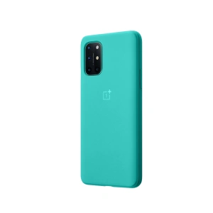 OnePlus 8T Sandstone Bumper Case Cyan