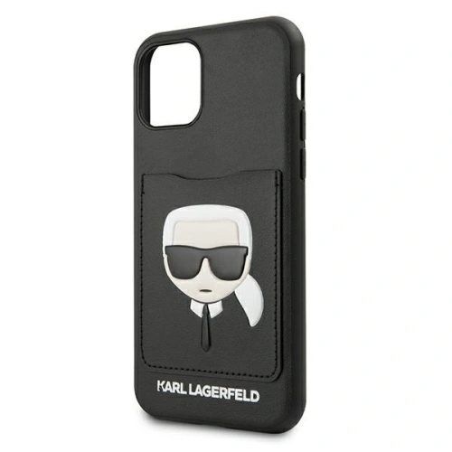 Etui Karl Lagerfeld KLHCN58CSKCBK Apple iPhone 11 Pro czarny/black hardcase Ikonik with card slot