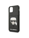 Hurtownia GSM - Etui Karl Lagerfeld KLHCN58CSKCBK Apple iPhone 11 Pro czarny/black hardcase Ikonik with card slot - KLD380BLK - {ean13} - Hurt