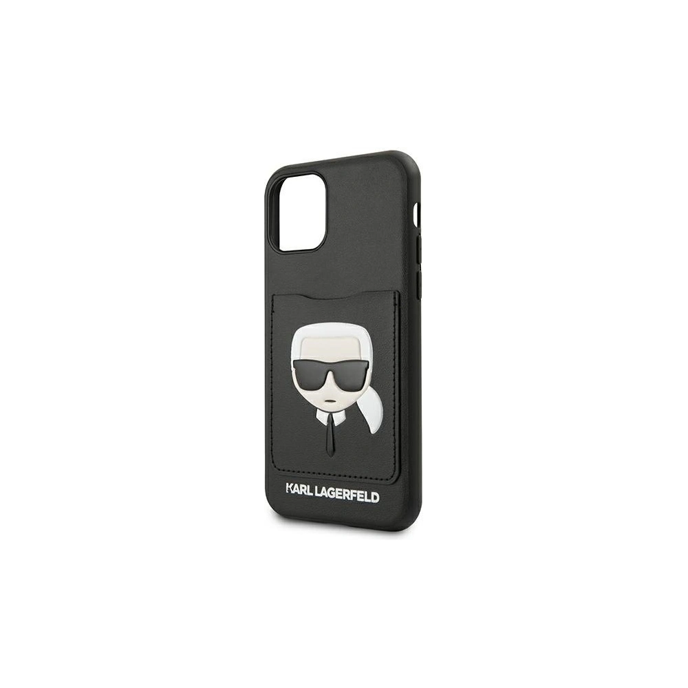 Wholesale Karl Lagerfeld KLHCN58CSKCBK Apple iPhone 11 Pro black hardcase Ikonik with card slot - KLD380BLK - {ean13} - Hurt