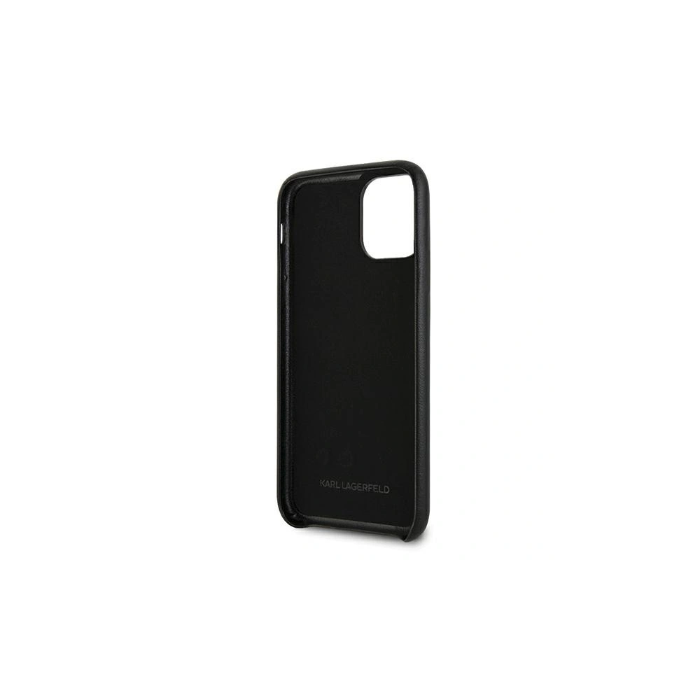 Wholesale Karl Lagerfeld KLHCN61HA2BK Apple iPhone 11 black hardcase Iconic Hand Strap - KLD382BLK - {ean13} - Hurt