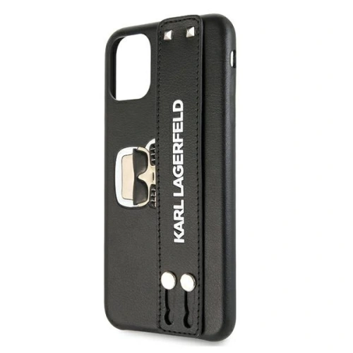 Etui Karl Lagerfeld KLHCN65HA2BK Apple iPhone 11 Pro Max czarny/black hardcase Iconic Hand Strap