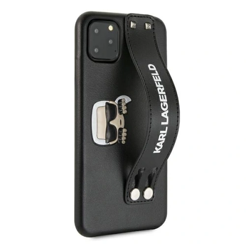 Etui Karl Lagerfeld KLHCN65HA2BK Apple iPhone 11 Pro Max czarny/black hardcase Iconic Hand Strap