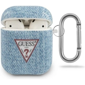 Hurtownia GSM - Etui Guess GUACA2TPUJULLB Apple AirPods cover niebieski/light blue Jeans Collection - GUE712BLU - {ean13} - Hurt