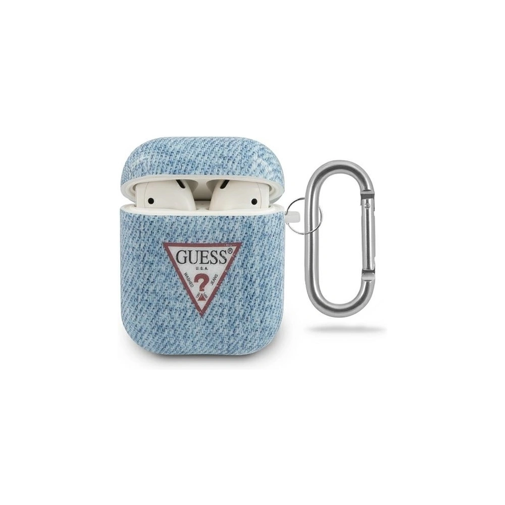 Hurtownia GSM - Etui Guess GUACA2TPUJULLB Apple AirPods cover niebieski/light blue Jeans Collection - GUE712BLU - {ean13} - Hurt