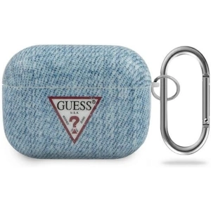Etui Guess GUACAPTPUJULLB Apple AirPods Pro cover niebieski/light blue Jeans Collection
