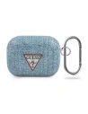 Etui Guess GUACAPTPUJULLB Apple AirPods Pro cover niebieski/light blue Jeans Collection