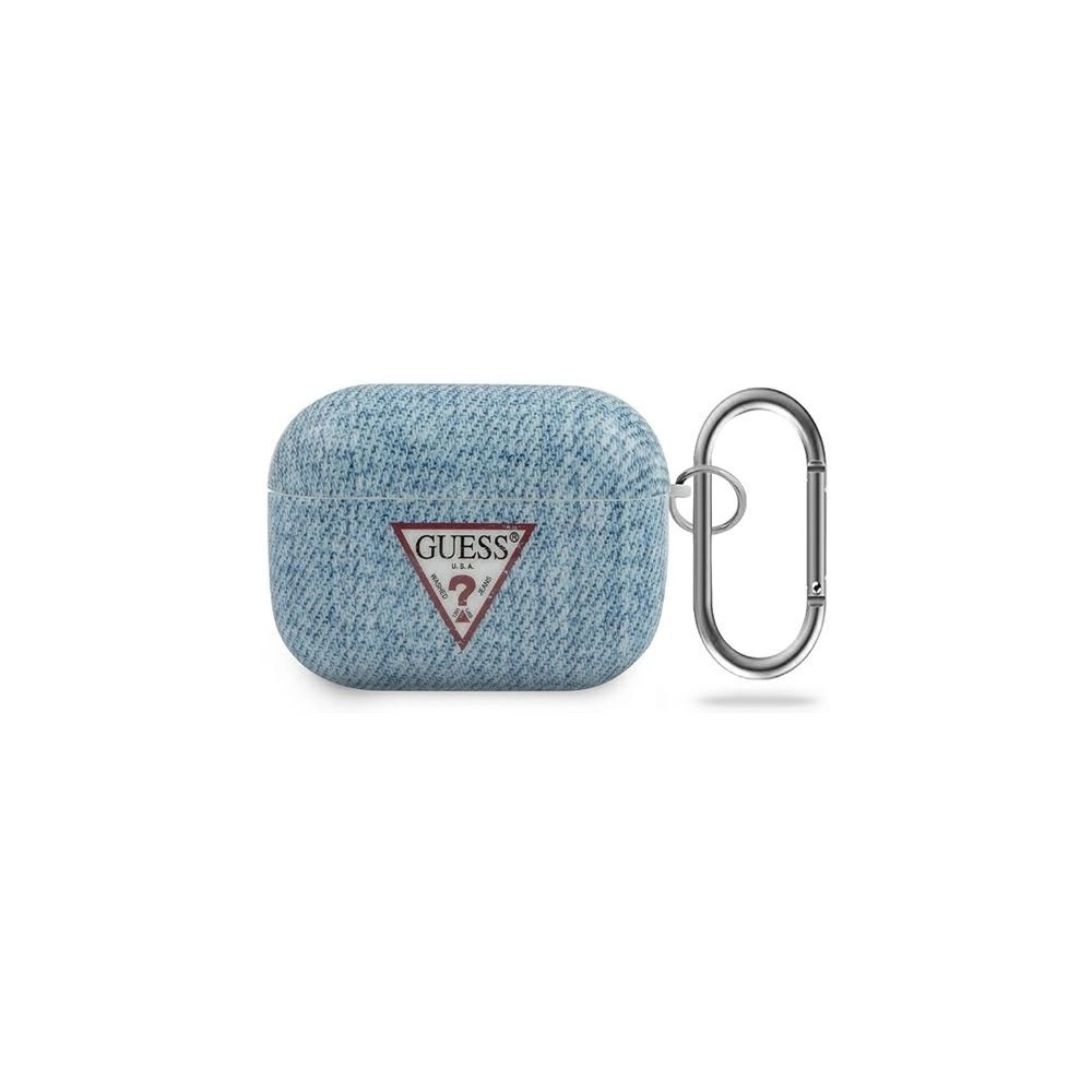 Wholesale Guess GUACAPTPUJULLB Apple AirPods Pro cover light blue Jeans Collection - GUE714BLU - {ean13} - Hurt