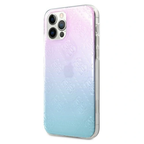 Etui Guess GUHCP12L3D4GGBP Apple iPhone 12 Pro Max niebiesko-różowy/blue&pink hardcase 4G 3D Pattern Collection