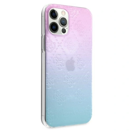 Etui Guess GUHCP12L3D4GGBP Apple iPhone 12 Pro Max niebiesko-różowy/blue&pink hardcase 4G 3D Pattern Collection