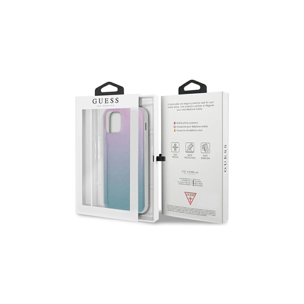 Hurtownia GSM - Etui Guess GUHCP12L3D4GGBP Apple iPhone 12 Pro Max niebiesko-różowy/blue&pink hardcase 4G 3D Pattern Collection - GUE715BLUPNK - {ean13} - Hurt
