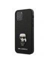 Hurtownia GSM - Etui Karl Lagerfeld KLHCP12LIKMSBK Apple iPhone 12 Pro Max czarny/black hardcase Saffiano Ikonik Metal - KLD387BLK - {ean13} - Hurt