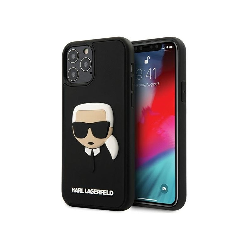 Hurtownia Karl Lagerfeld - 3700740482469 - KLD388BLK - Etui Karl Lagerfeld KLHCP12LKH3DBK Apple iPhone 12 Pro Max czarny/black hardcase 3D Rubber Karl`s Head - B2B homescreen