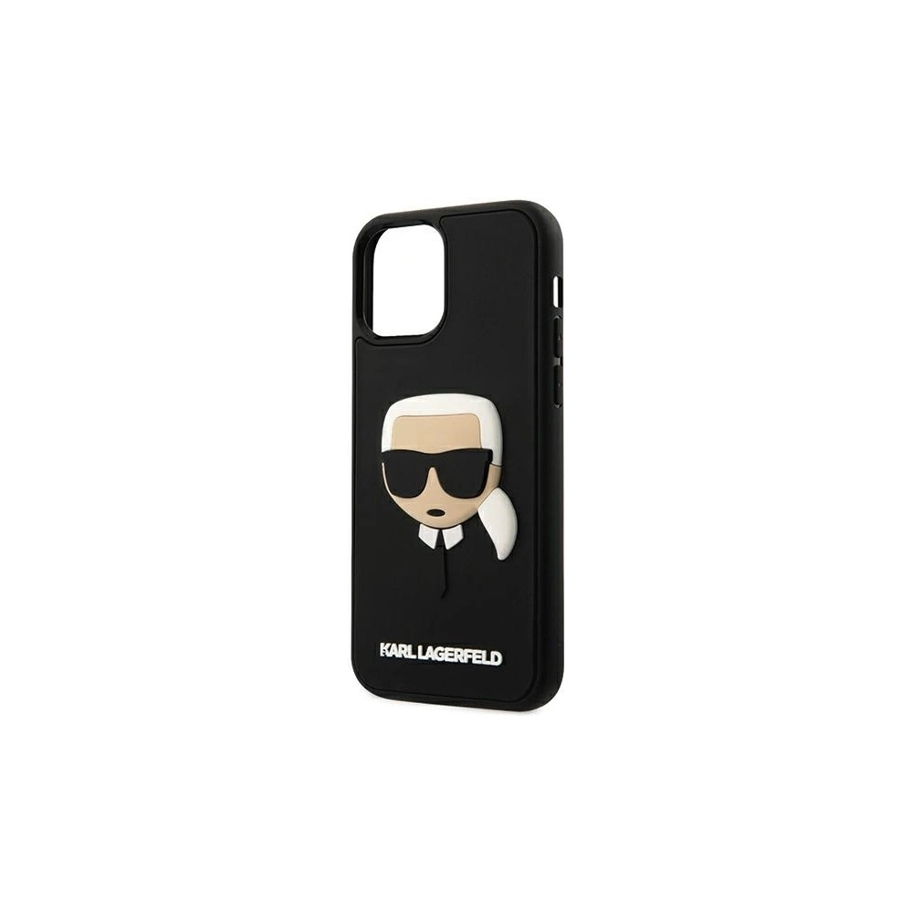 Wholesale Karl Lagerfeld KLHCP12LKH3DBK Apple iPhone 12 Pro Max black hardcase 3D Rubber Karl`s Head - KLD388BLK - {ean13} - Hurt