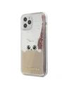 Hurtownia GSM - Etui Karl Lagerfeld KLHCP12LPABGNU Apple iPhone 12 Pro Max różowo-złoty/pink gold hardcase PEEK A BOO Liquid Glitter - KLD389RS - {ean13} - Hurt