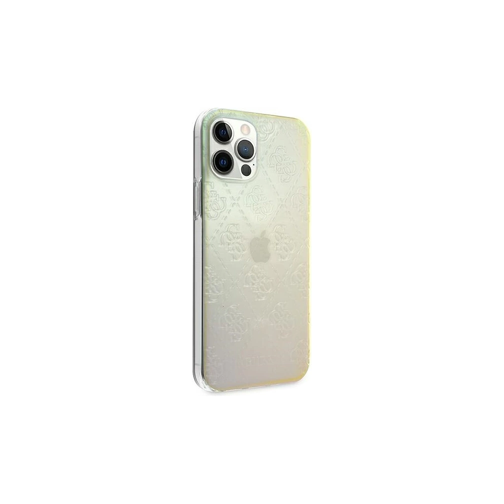 Hurtownia GSM - Etui Guess GUHCP12L3D4GIRBL Apple iPhone 12 Pro Max opalowy/iridescent hardcase 4G 3D Pattern Collection - GUE716IRI - {ean13} - Hurt