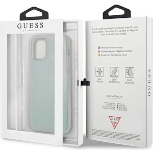 Etui Guess GUHCP12L3D4GIRBL Apple iPhone 12 Pro Max opalowy/iridescent hardcase 4G 3D Pattern Collection