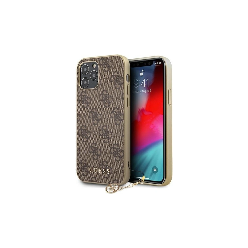 Hurtownia GSM - Etui Guess GUHCP12LGF4GBR Apple iPhone 12 Pro Max brązowy/brown hardcase 4G Charms Collection - GUE720BR - {ean13} - Hurt