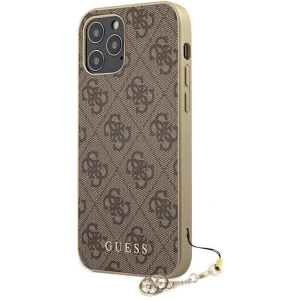 Etui Guess GUHCP12LGF4GBR Apple iPhone 12 Pro Max brązowy/brown hardcase 4G Charms Collection