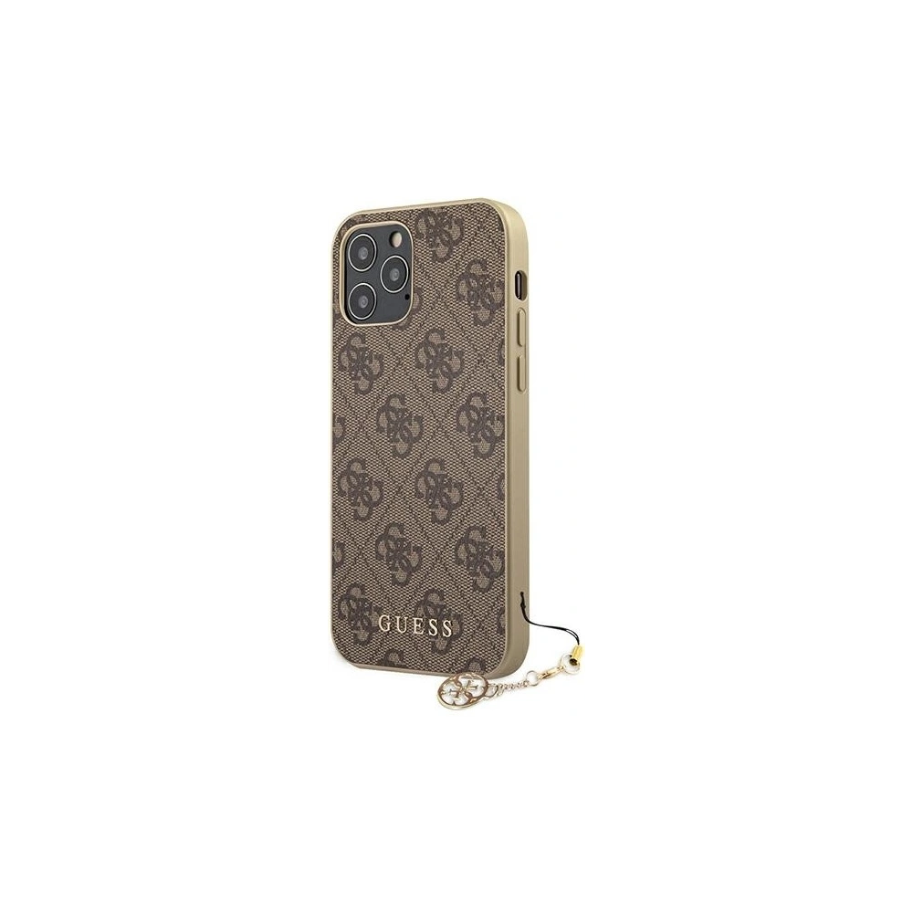 Hurtownia GSM - Etui Guess GUHCP12LGF4GBR Apple iPhone 12 Pro Max brązowy/brown hardcase 4G Charms Collection - GUE720BR - {ean13} - Hurt