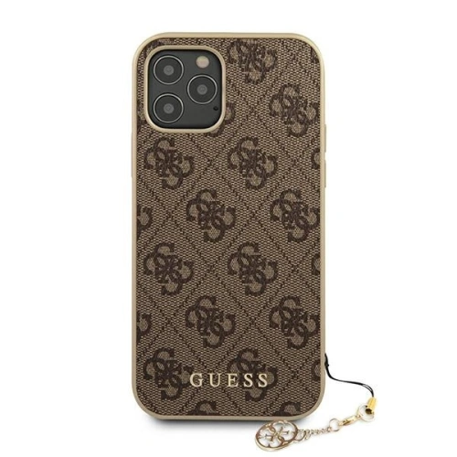 Etui Guess GUHCP12LGF4GBR Apple iPhone 12 Pro Max brązowy/brown hardcase 4G Charms Collection