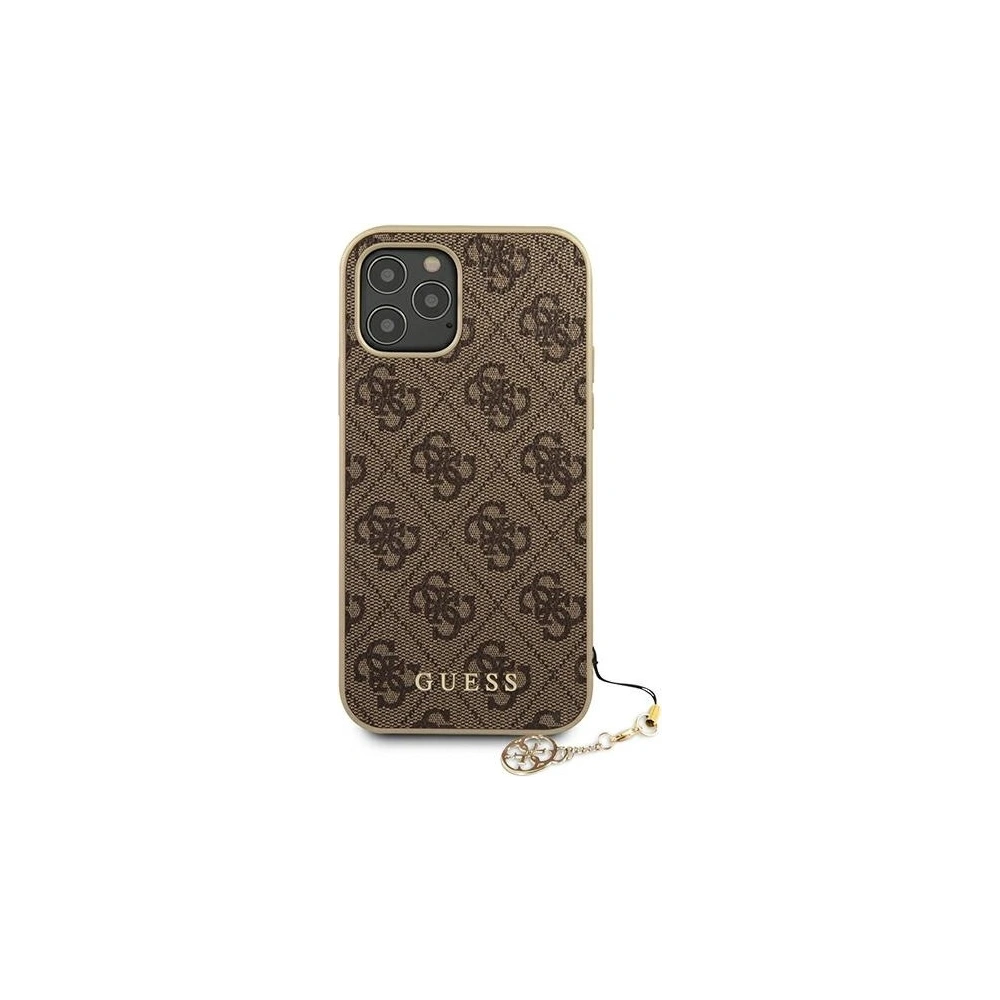 Hurtownia GSM - Etui Guess GUHCP12LGF4GBR Apple iPhone 12 Pro Max brązowy/brown hardcase 4G Charms Collection - GUE720BR - {ean13} - Hurt