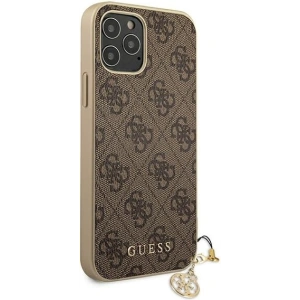 Etui Guess GUHCP12LGF4GBR Apple iPhone 12 Pro Max brązowy/brown hardcase 4G Charms Collection