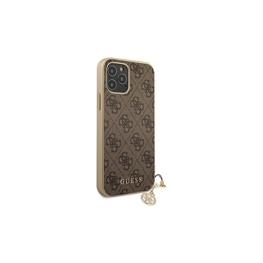 Hurtownia GSM - Etui Guess GUHCP12LGF4GBR Apple iPhone 12 Pro Max brązowy/brown hardcase 4G Charms Collection - GUE720BR - {ean13} - Hurt