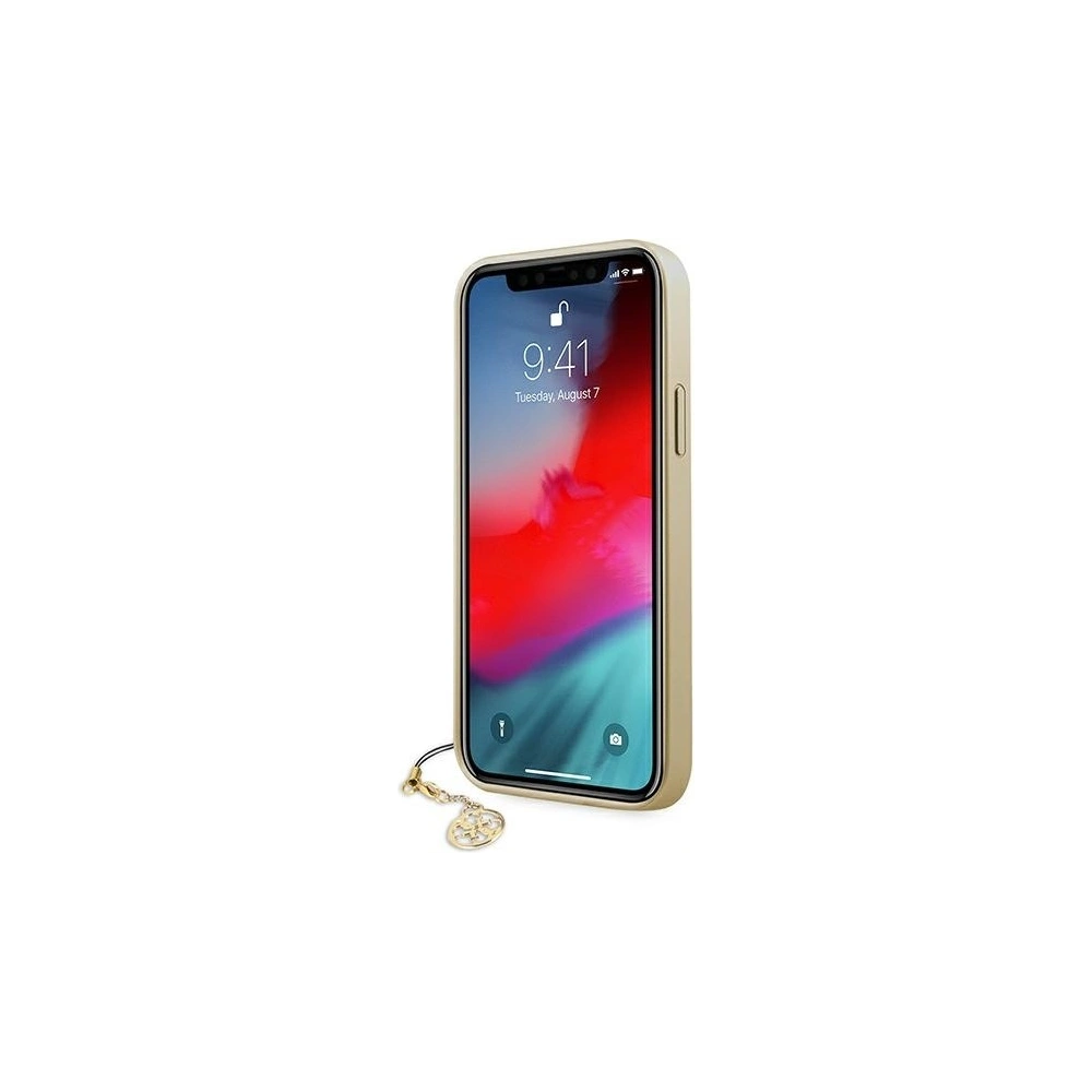 Wholesale Guess GUHCP12LGF4GBR Apple iPhone 12 Pro Max brown hardcase 4G Charms Collection - GUE720BR - {ean13} - Hurt