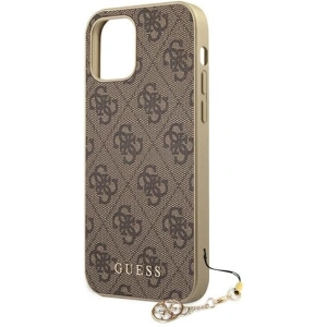 Etui Guess GUHCP12LGF4GBR Apple iPhone 12 Pro Max brązowy/brown hardcase 4G Charms Collection