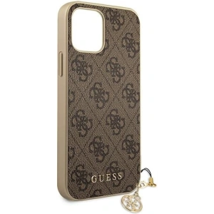 Etui Guess GUHCP12LGF4GBR Apple iPhone 12 Pro Max brązowy/brown hardcase 4G Charms Collection