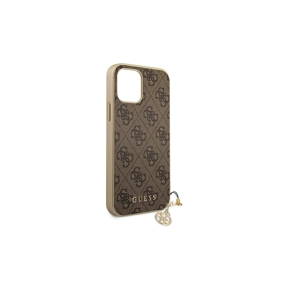 Hurtownia GSM - Etui Guess GUHCP12LGF4GBR Apple iPhone 12 Pro Max brązowy/brown hardcase 4G Charms Collection - GUE720BR - {ean13} - Hurt