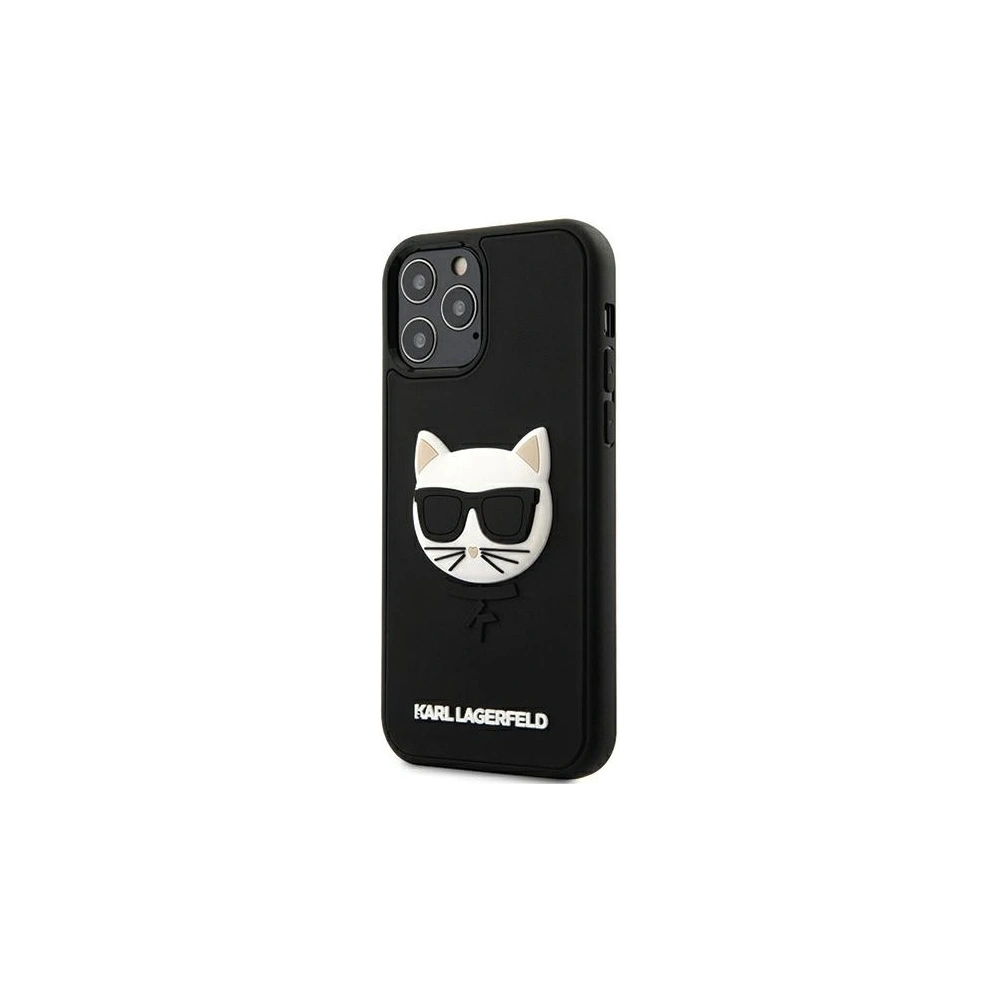 Hurtownia GSM - Etui Karl Lagerfeld KLHCP12MCH3DBK Apple iPhone 12/12 Pro czarny/black hardcase 3D Rubber Choupette - KLD394BLK - {ean13} - Hurt