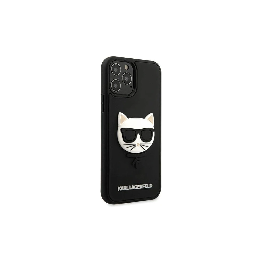 Hurtownia GSM - Etui Karl Lagerfeld KLHCP12MCH3DBK Apple iPhone 12/12 Pro czarny/black hardcase 3D Rubber Choupette - KLD394BLK - {ean13} - Hurt