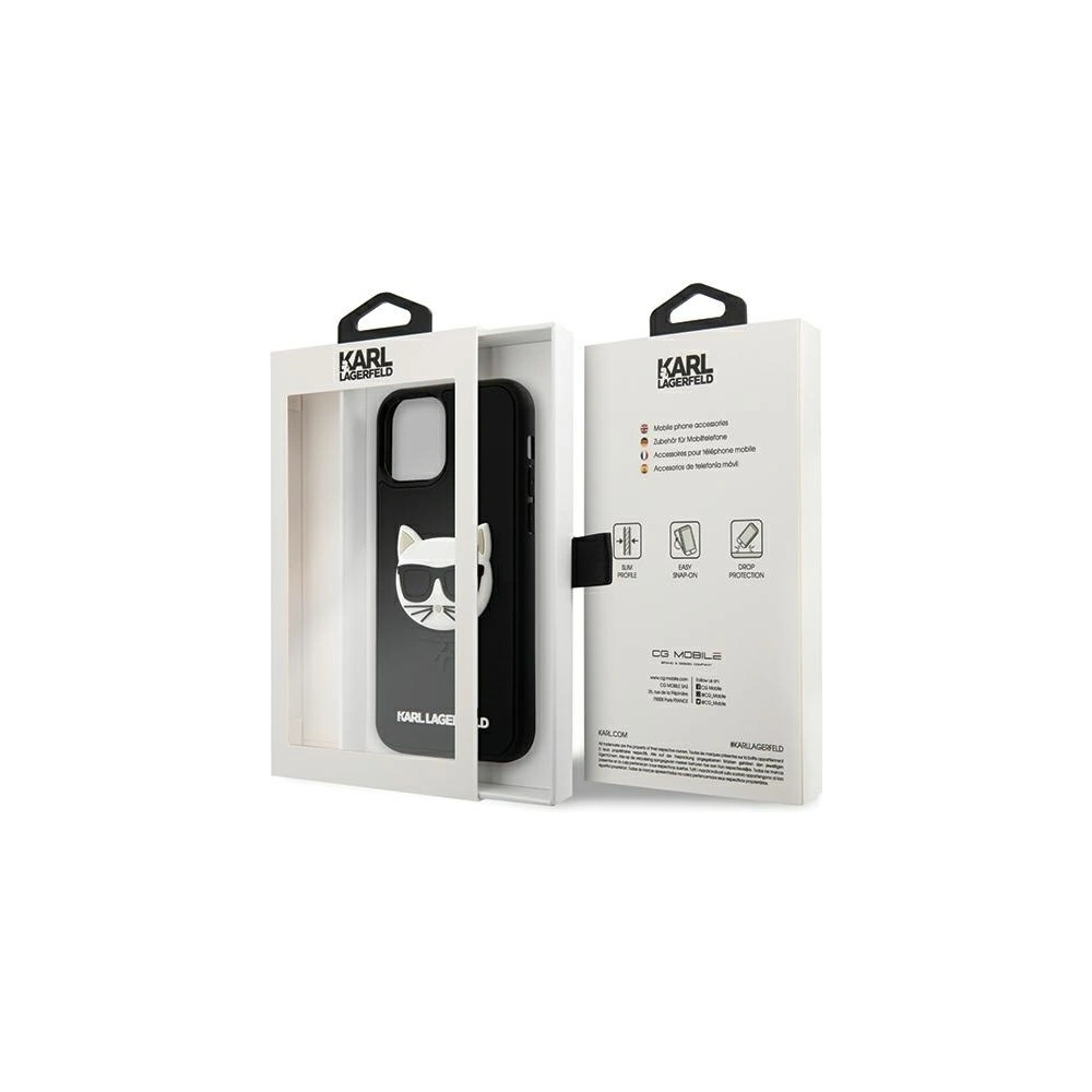 Hurtownia GSM - Etui Karl Lagerfeld KLHCP12MCH3DBK Apple iPhone 12/12 Pro czarny/black hardcase 3D Rubber Choupette - KLD394BLK - {ean13} - Hurt