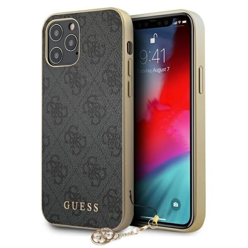 Etui Guess GUHCP12LGF4GGR Apple iPhone 12 Pro Max szary/grey hardcase 4G Charms Collection