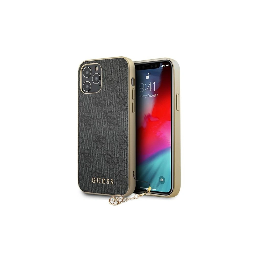 Hurtownia GSM - Etui Guess GUHCP12LGF4GGR Apple iPhone 12 Pro Max szary/grey hardcase 4G Charms Collection - GUE721GRY - {ean13} - Hurt