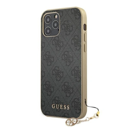 Etui Guess GUHCP12LGF4GGR Apple iPhone 12 Pro Max szary/grey hardcase 4G Charms Collection