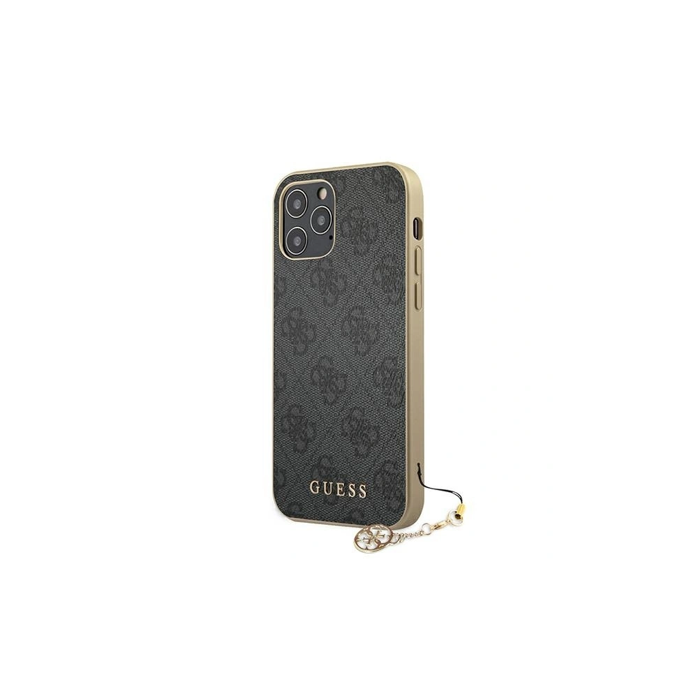 Hurtownia GSM - Etui Guess GUHCP12LGF4GGR Apple iPhone 12 Pro Max szary/grey hardcase 4G Charms Collection - GUE721GRY - {ean13} - Hurt