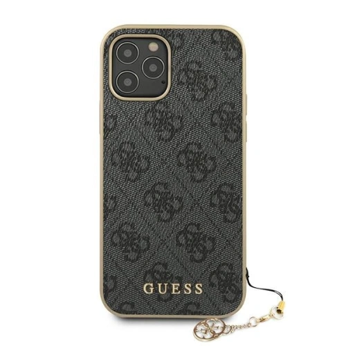 Etui Guess GUHCP12LGF4GGR Apple iPhone 12 Pro Max szary/grey hardcase 4G Charms Collection