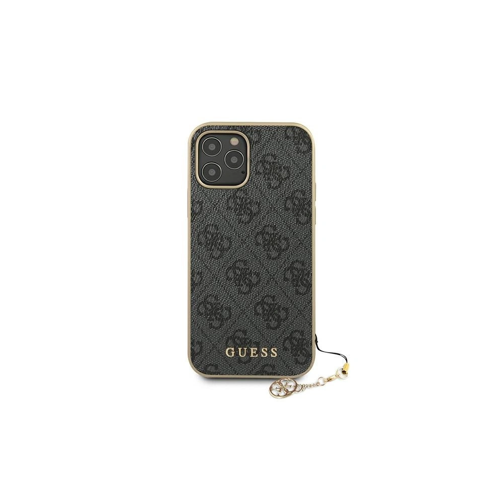 Hurtownia GSM - Etui Guess GUHCP12LGF4GGR Apple iPhone 12 Pro Max szary/grey hardcase 4G Charms Collection - GUE721GRY - {ean13} - Hurt
