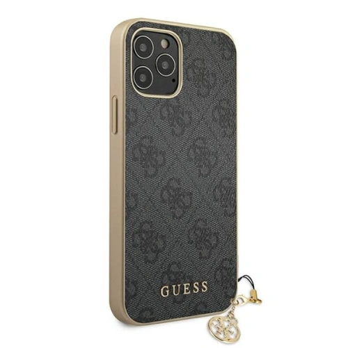 Etui Guess GUHCP12LGF4GGR Apple iPhone 12 Pro Max szary/grey hardcase 4G Charms Collection