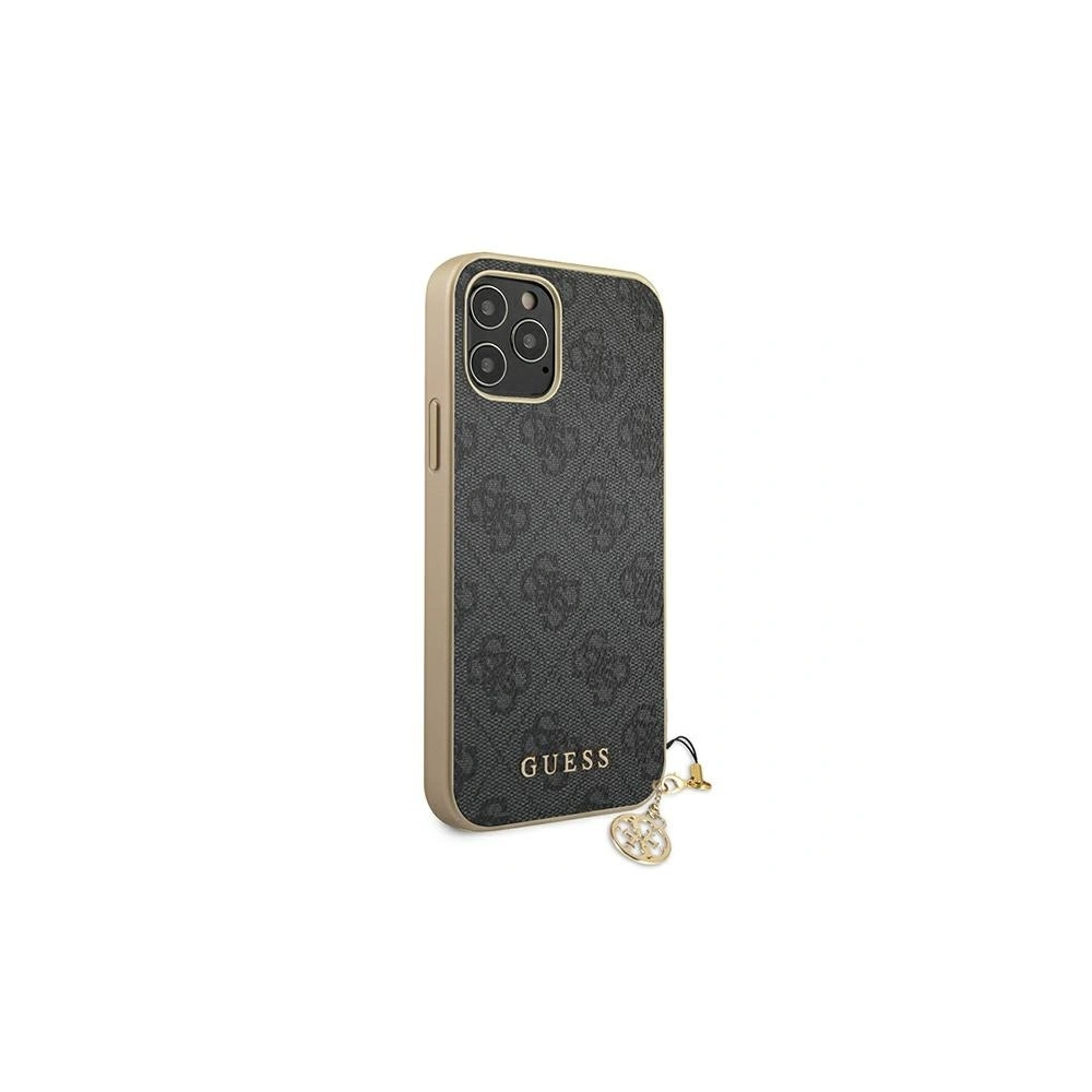 Hurtownia GSM - Etui Guess GUHCP12LGF4GGR Apple iPhone 12 Pro Max szary/grey hardcase 4G Charms Collection - GUE721GRY - {ean13} - Hurt