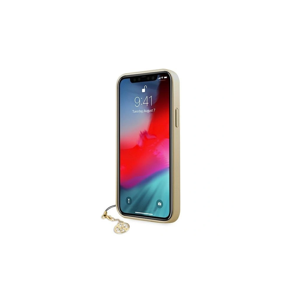 Wholesale Guess GUHCP12LGF4GGR Apple iPhone 12 Pro Max grey hardcase 4G Charms Collection - GUE721GRY - {ean13} - Hurt