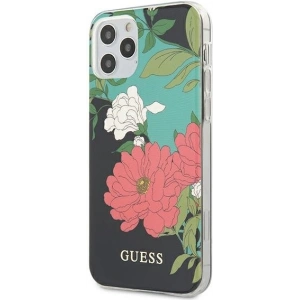 Hurtownia GSM - Etui Guess GUHCP12LIMLFL01 Apple iPhone 12 Pro Max czarny/black N°1 Flower Collection - GUE722BLK - {ean13} - Hurt