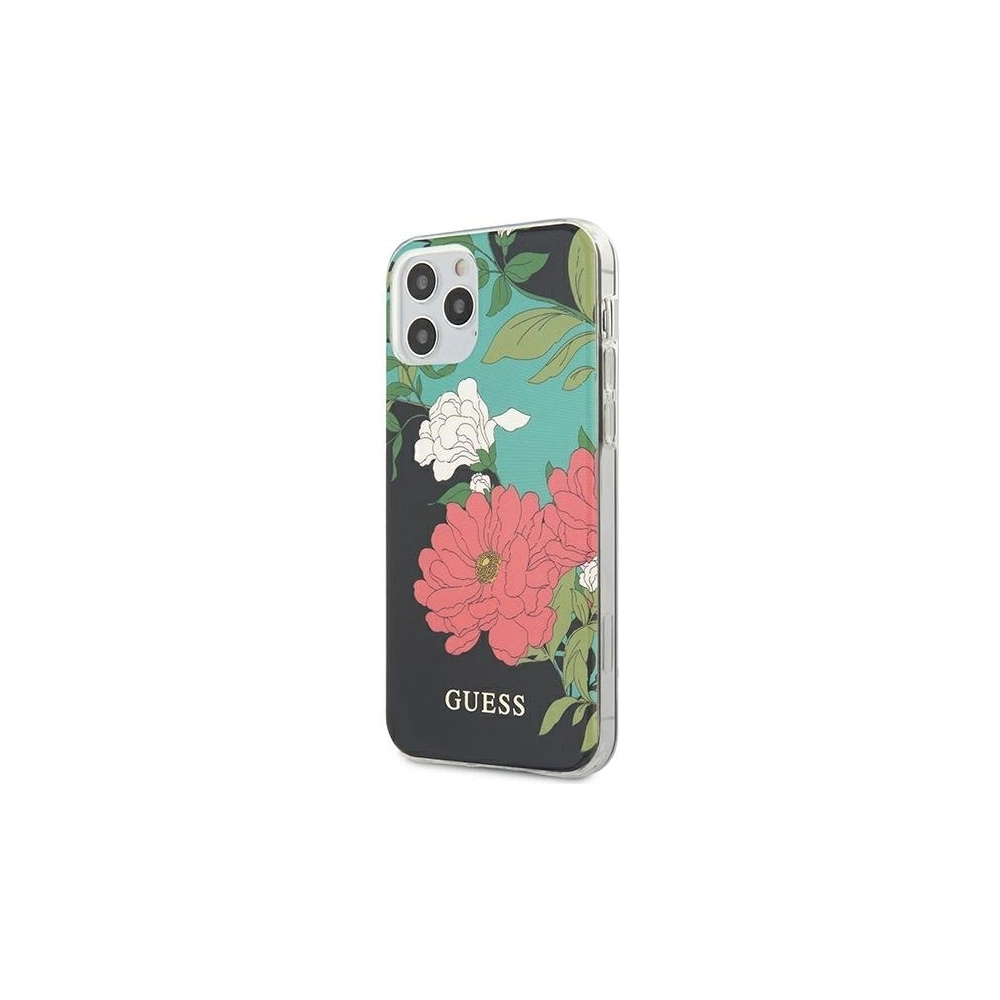 Hurtownia GSM - Etui Guess GUHCP12LIMLFL01 Apple iPhone 12 Pro Max czarny/black N°1 Flower Collection - GUE722BLK - {ean13} - Hurt