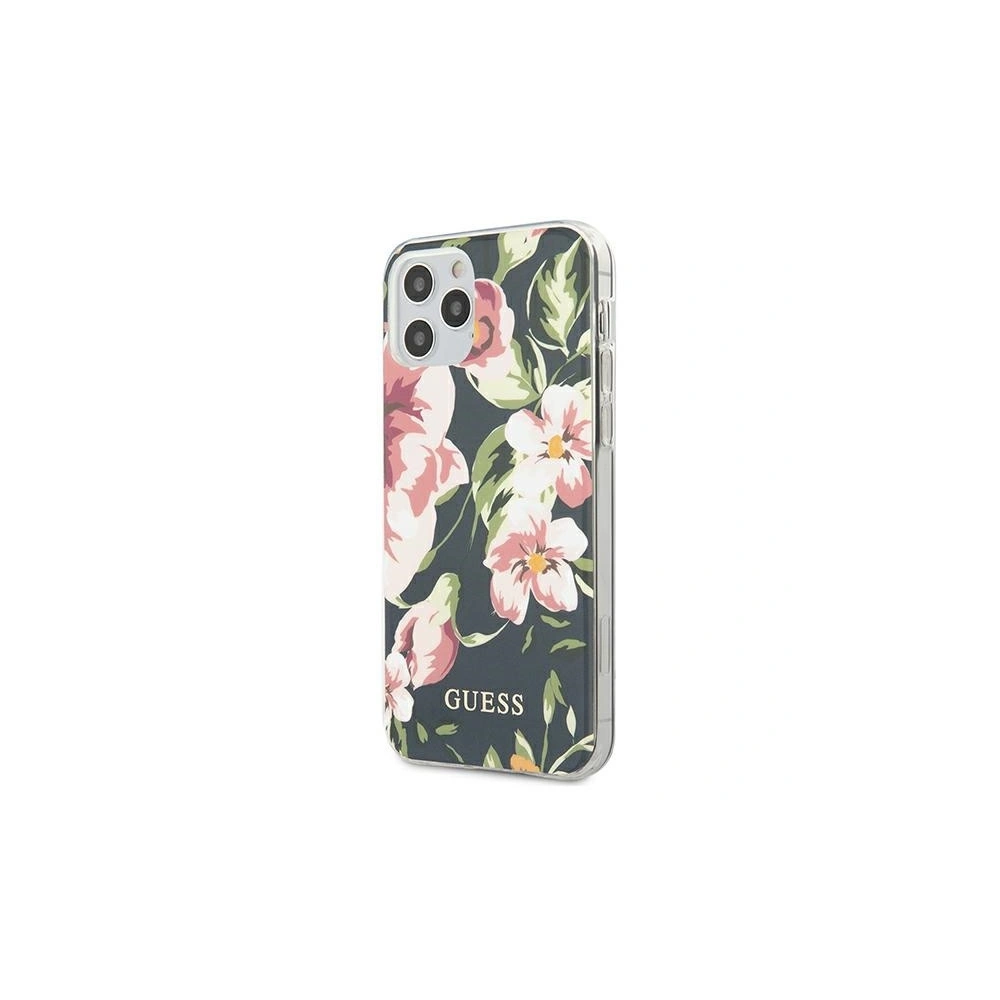Hurtownia GSM - Etui Guess GUHCP12LIMLFL03 Apple iPhone 12 Pro Max navy N°3 Flower Collection - GUE723NAV - {ean13} - Hurt