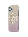 Etui Guess GUHCP12LPCUGLPGG Apple iPhone 12 Pro Max rosa-gold/hardcase Glitter Gradient 4G Circle Logo