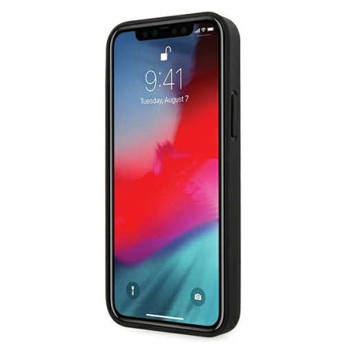 Etui Karl Lagerfeld KLHCP12MIKMSBK Apple iPhone 12/12 Pro czarny/black hardcase Saffiano Ikonik Metal